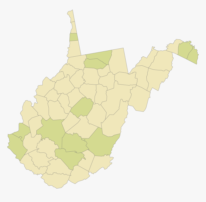 Map Of West Virginia, HD Png Download