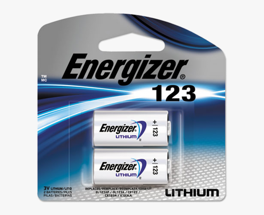 Energizer 123 Lithium Batteries, HD Png Download