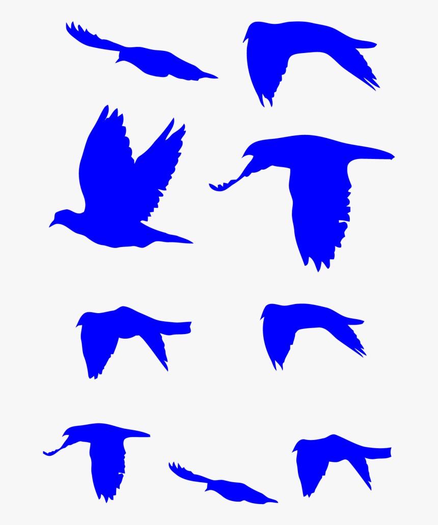 Flying Doves Decal Pack - Vogelschwarm Tattoo, HD Png Download