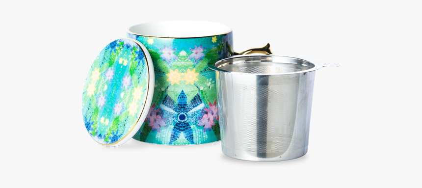 Falling Flowers Jade Mug With Infuser - Stock Pot, HD Png Download