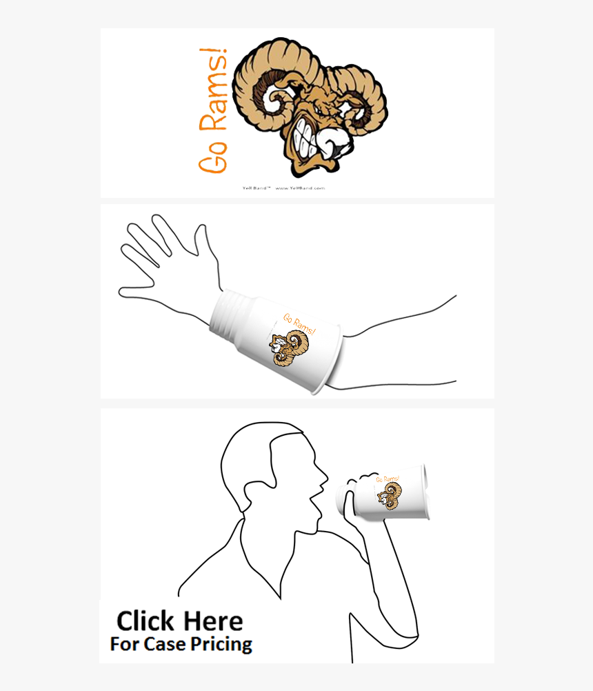 Go Rams Head Orange - Spirit Week Orange And Black, HD Png Download