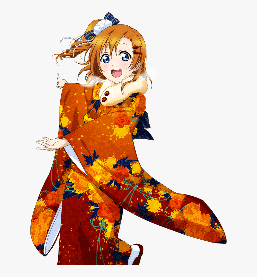 Kimono Lovelive Loveliveschoo Clipart , Png Download - Love Live Ur Honoka, Transparent Png