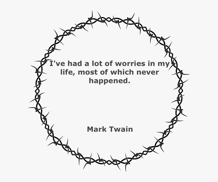 Barbed Wire With A Quote - Barbed Wire Circle Png, Transparent Png