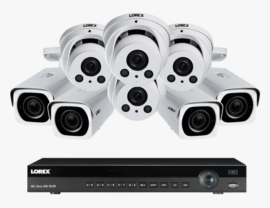 Bullet Flying Png -4k Ultra Hd Ip Nvr System, 4 Outdoor - Lorex Camera 250 Ft For Sale Amazon, Transparent Png