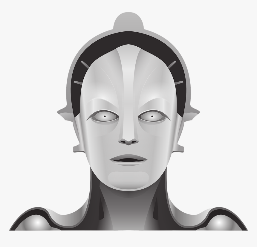 Robot Portrait Png, Transparent Png
