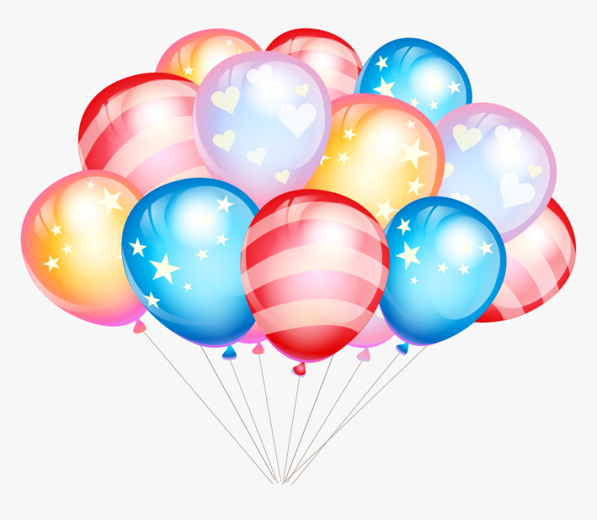 Balloon Birthday Gift Party Greeting Card - Cute Balloons For Birthday, HD Png Download