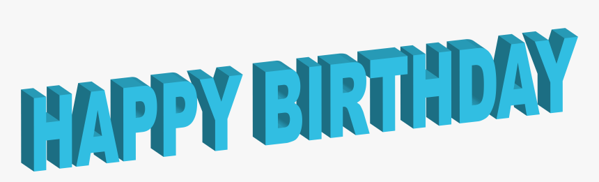 Happy Birthday 3d Png - Graphic Design, Transparent Png