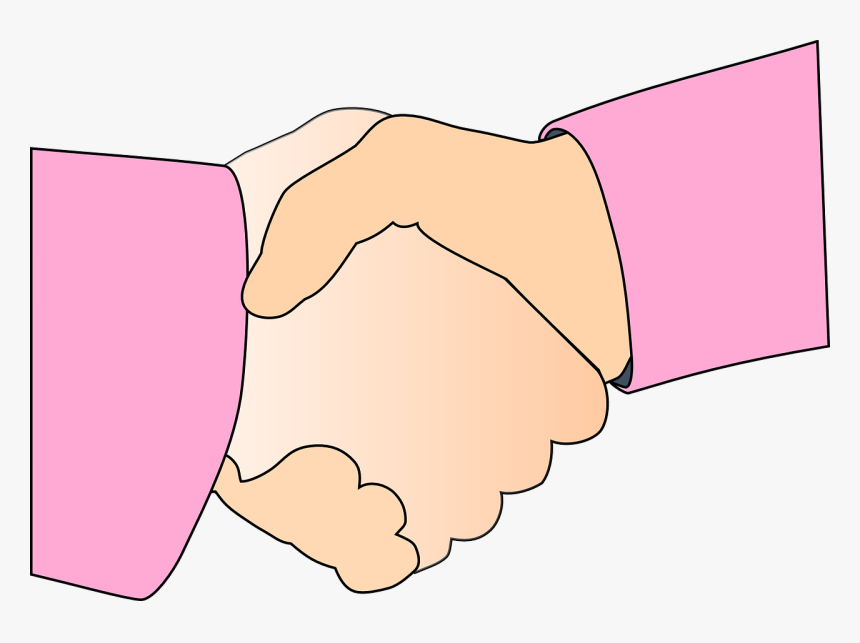 Girls Shaking Hands Clipart, HD Png Download