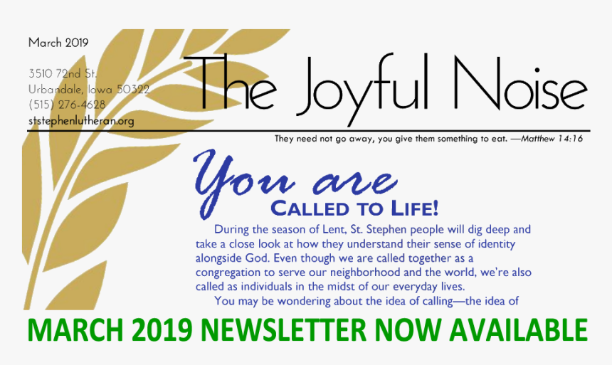 March2019nwslttr - February, HD Png Download