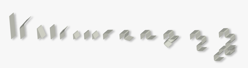 Dragon Curve Paper Strip - Regular Paper Folding Sequence, HD Png Download