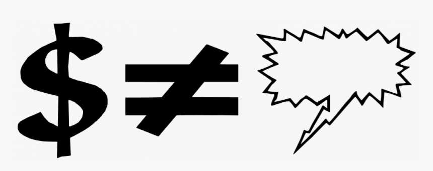 Dollar Symbol Vector Clip Art Graphics - Comic Book Text Box Png, Transparent Png