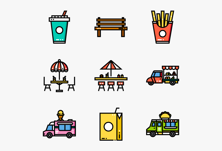 Food Trucks Icon Png, Transparent Png