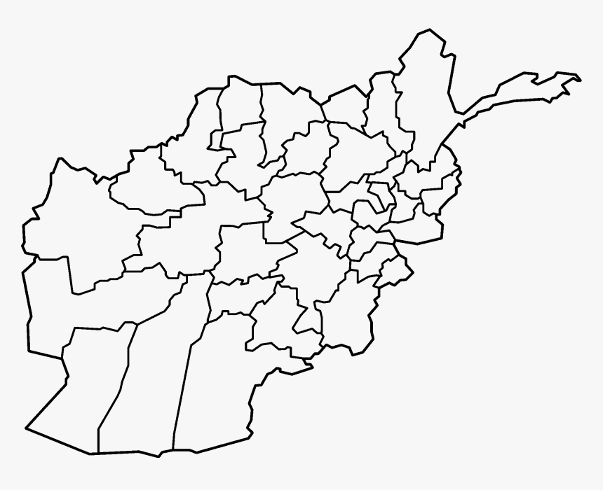 Vector Maps Blank - Afghanistan Map In Pashto, HD Png Download