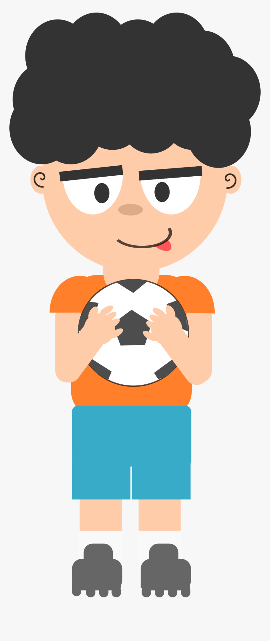 Cartoon Soccer Guy Clip Arts - Boy Soccer Player Png, Transparent Png