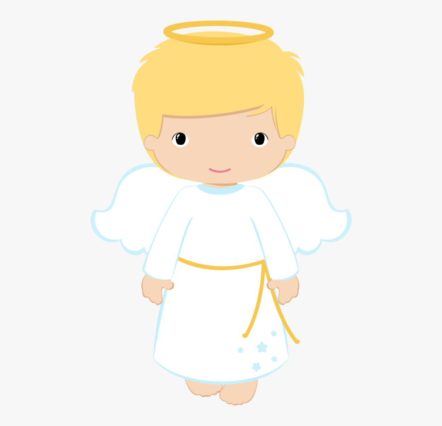 Halo Clipart Holy - Anjo Batismo Menino, HD Png Download