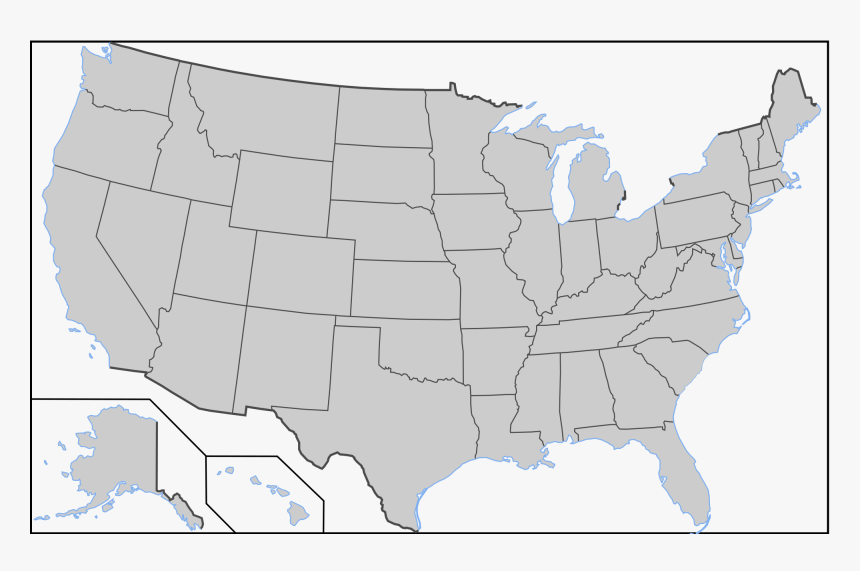 Svg Map Blankusa - 2017 Minimum Wage By State, HD Png Download