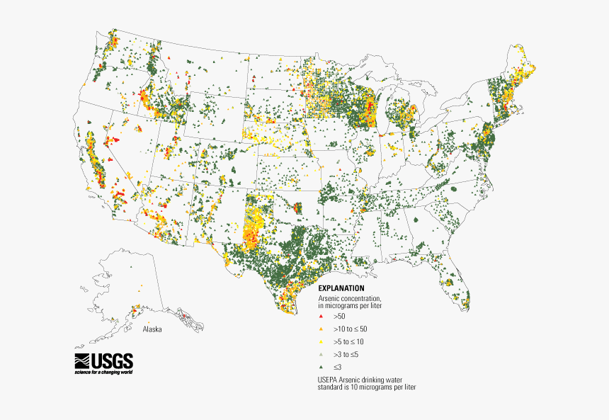 Arsenic In Water Us, HD Png Download
