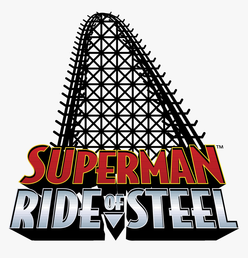 Superman Ride Of Steel Logo Png Transparent - Superman The Ride Logo, Png Download