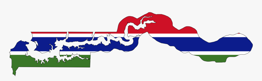 Blue,grass,art - Gambia Map And Flag, HD Png Download