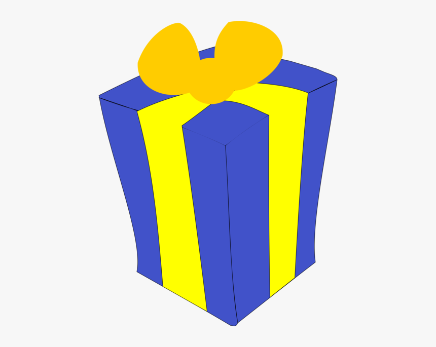 Blue,angle,area - Present Clipart, HD Png Download