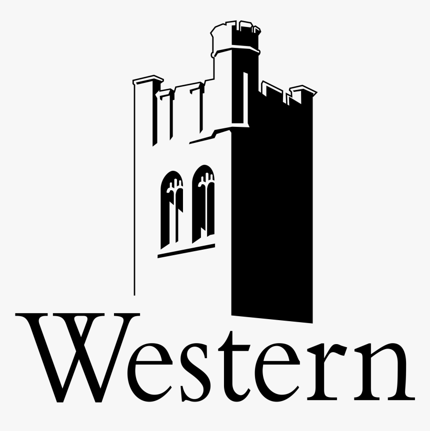 Western Ontario University Logo Png Transparent - University Of Western Ontario Logo Black, Png Download