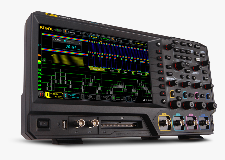 The Rigol Mso5000 Series Digital Oscilloscope For Embedded - Rigol Mso5000, HD Png Download