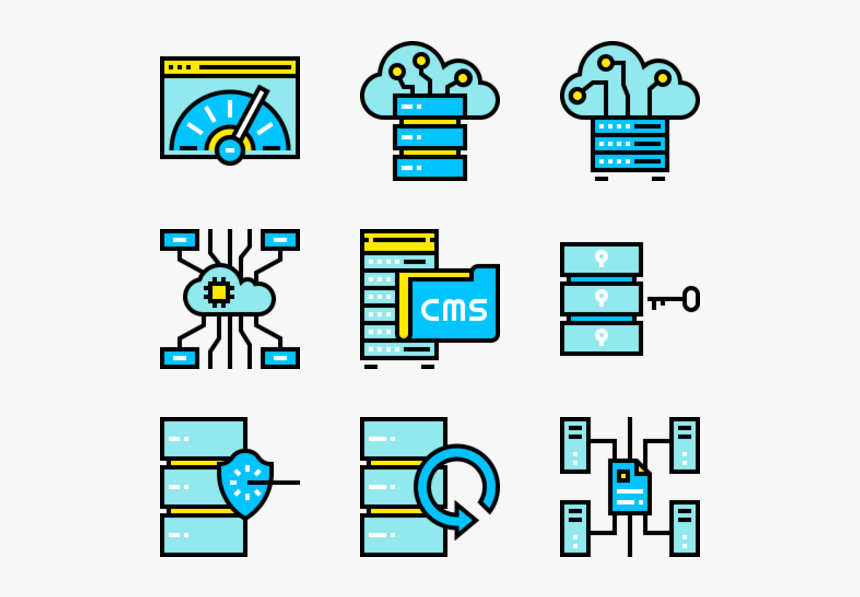 Cloud Server Icon Png, Transparent Png