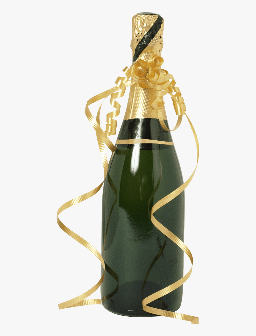 Transparent Champagne Pop Png - Bottle Of Champagne Png, Png Download