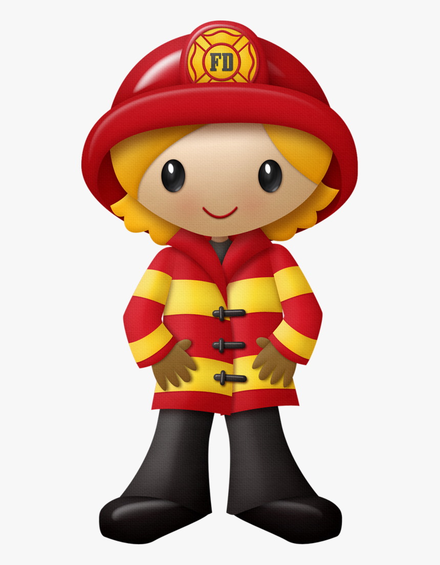 Kaagard Firedup Fireman Girl - Fireman Clipart, HD Png Download