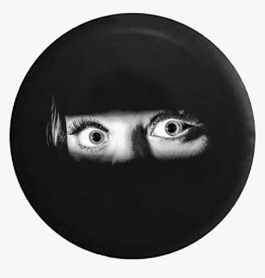 Scared Eyes Trapped Inside The Tire Jeep Camper Spare - New Year New Fear, HD Png Download