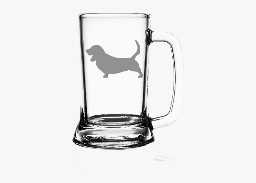 Basset Hound Dog 16oz - Happy Birthday Beer Glass, HD Png Download