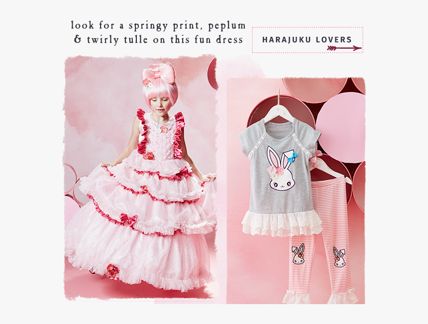 These Girls Love Harajuku Designs - Girl, HD Png Download