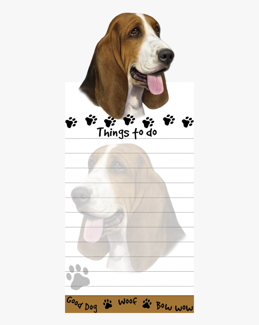 Basset Hound - Dog Notepads Stationery, HD Png Download