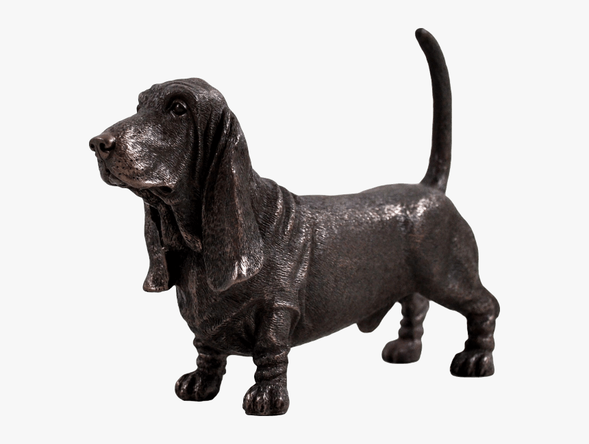 Basset Hound Cold Cast Bronze Sculpture - Bronze Sculpture, HD Png Download