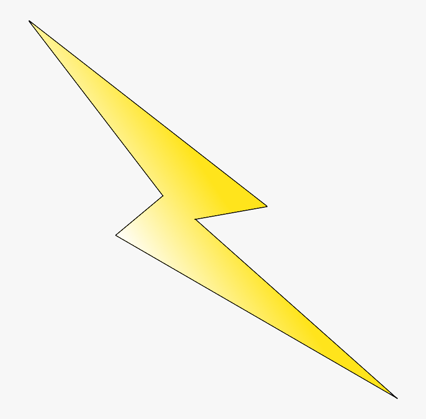 Lightening Bolt - Triangle, HD Png Download