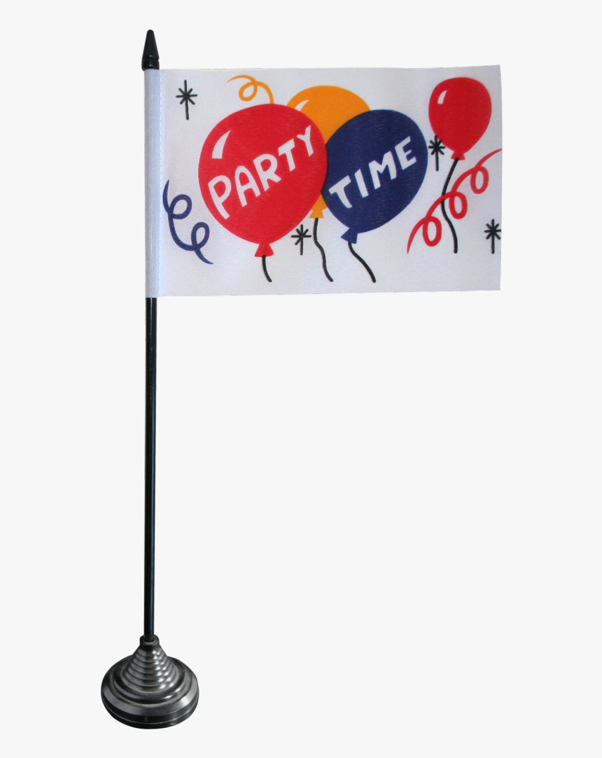 Party Time Table Flag - Sign, HD Png Download