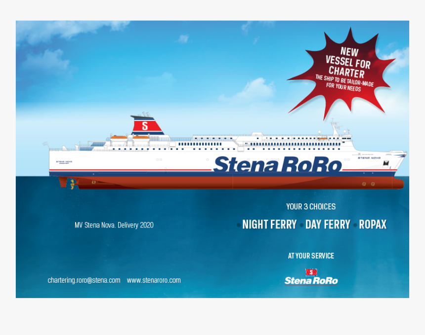 Stena Roro Has Acquired A New Ferry From The Japanese - Stena Nova, HD Png Download