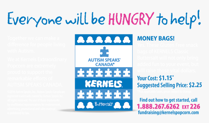 Everyone Will Be Hungry To Help - Autism Speaks, HD Png Download