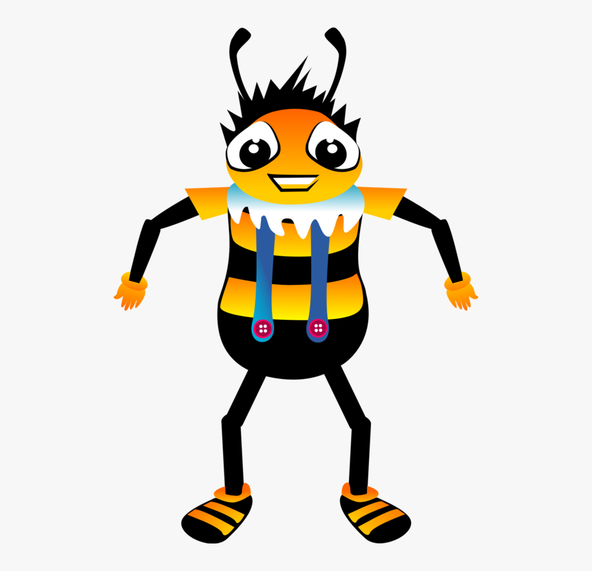 Beak,yellow,artwork - Bee, HD Png Download