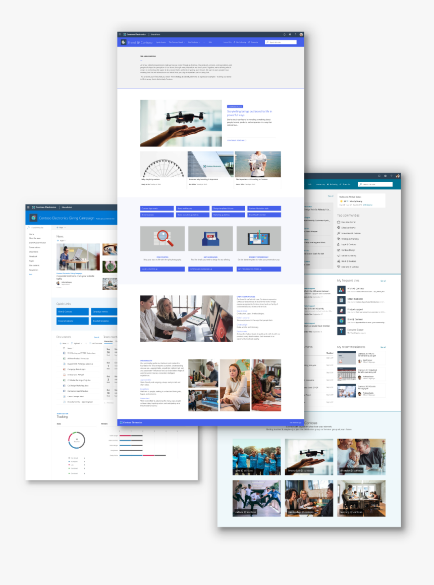 Transparent Web Dividers Png - Modern Sharepoint Intranet Examples, Png Download