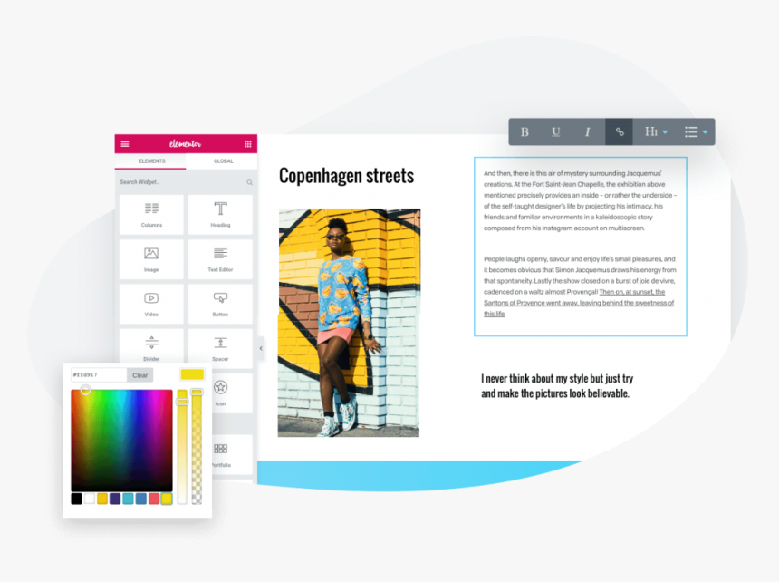 Elementor Building Website Transparent, HD Png Download