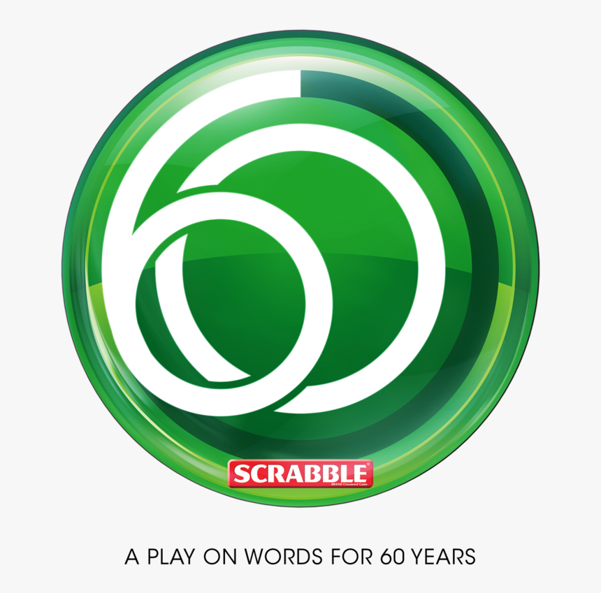 2015 Logo 60 Scrabble - Scrabble, HD Png Download