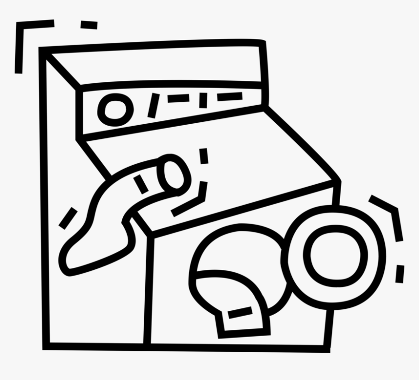 Vector Illustration Of Household Appliance Clothes - Line Art, HD Png Download