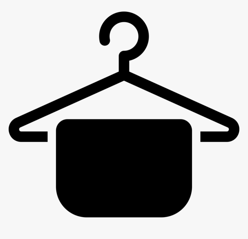 Area,symbol,line - Hanger With Cloth Clipart, HD Png Download