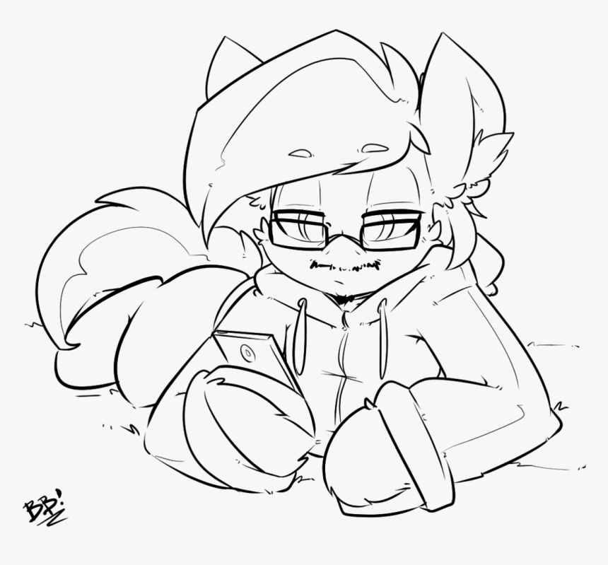 Bbsartboutique, Beard, Cellphone, Clothes, Facial Hair, - Line Art, HD Png Download