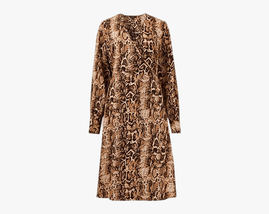 Snakeskin Design Wrap Dress - Pattern, HD Png Download