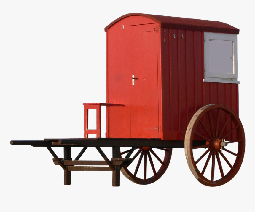 Dare, Beach Dare, Red, Wooden Wheels, Spokes, Hub - Wagon, HD Png Download