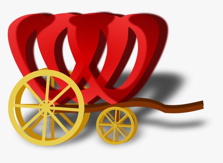 Wheel,red,carriage - Carriage, HD Png Download