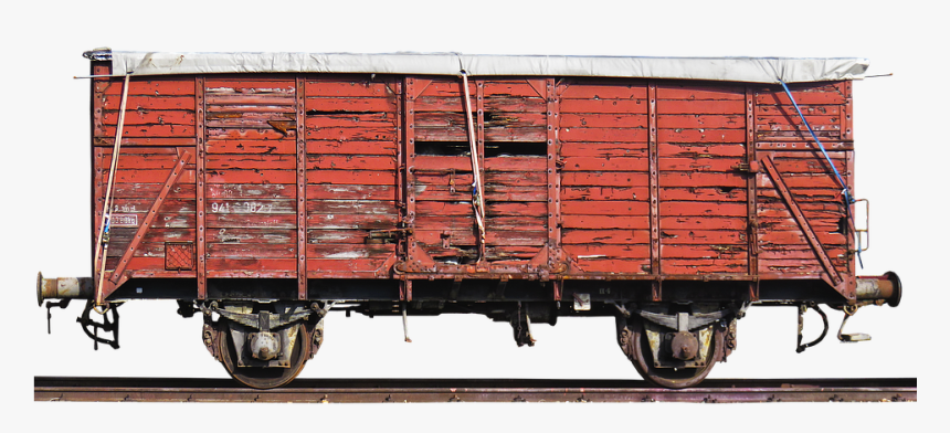 Wagon, Goods Wagons, Railway, Old, Historically - Railroad Car, HD Png Download