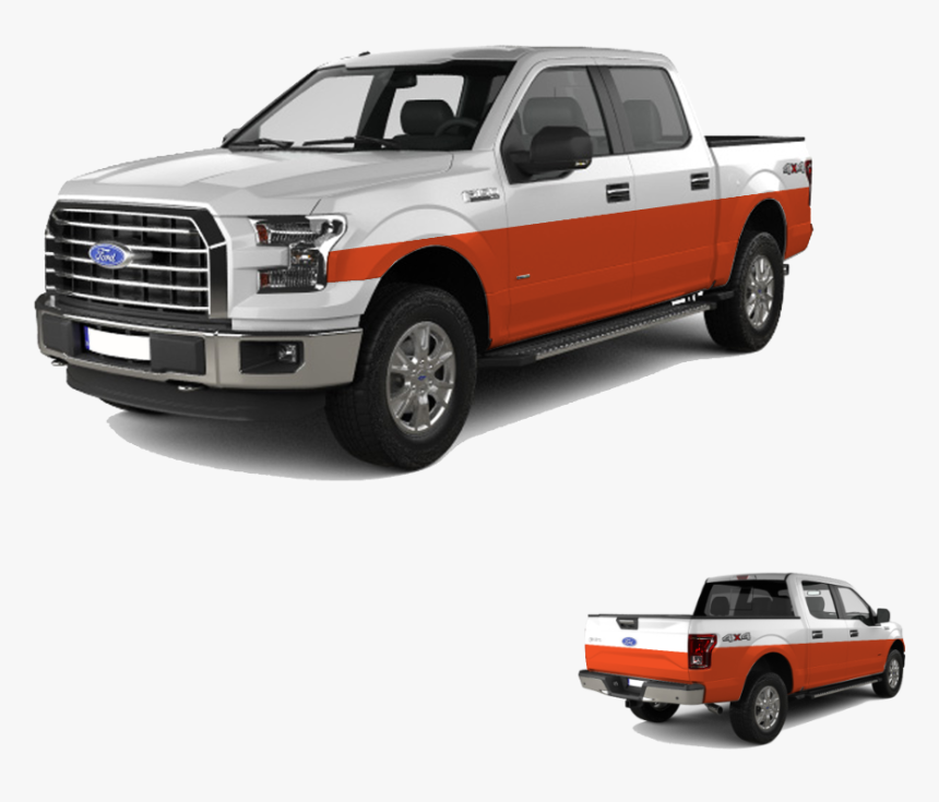 Pickup Truck Partial Wrap - Ford F-series, HD Png Download